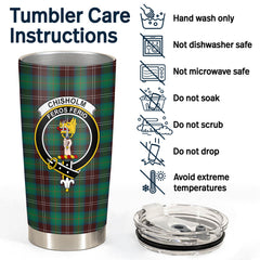 Chisholm Hunting Ancient Tartan Crest Tumbler