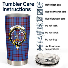 Elliott Modern Tartan Crest Tumbler