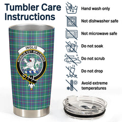 Inglis Ancient Tartan Crest Tumbler