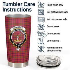 Lumsden Modern Tartan Crest Tumbler