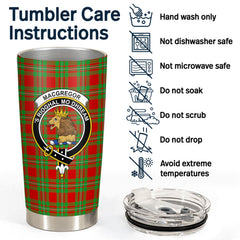 MacGregor Modern Tartan Crest Tumbler