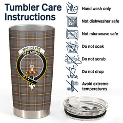 MacIntyre Hunting Weathered Tartan Crest Tumbler