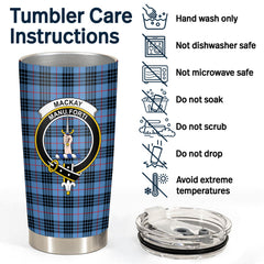 MacKay Blue Tartan Crest Tumbler