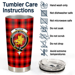 McIver Modern Tartan Crest Tumbler