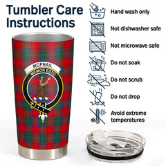 McPhail Clan Tartan Crest Tumbler