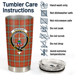 Morrison Red Ancient Tartan Crest Tumbler