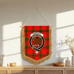 Darroch (Gourock) Tartan Crest Wall Hanging Banner - Wood Pole