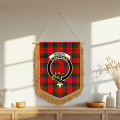 McNicol (of Scorrybreac) Tartan Crest Wall Hanging Banner - Wood Pole