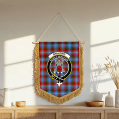 Spalding Tartan Crest Wall Hanging Banner - Wood Pole