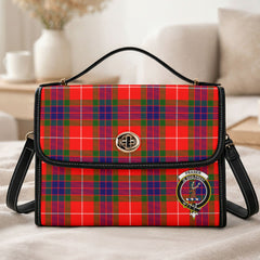 Fraser (of Lovat) Modern Tartan Crest Satchel Bag