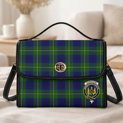 Johnstone Modern Tartan Crest Satchel Bag