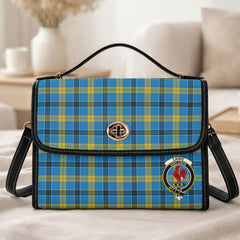Laing Tartan Crest Satchel Bag