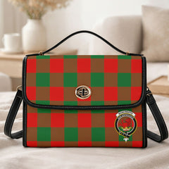 Moncreiffe (or Moncreiff) Tartan Crest Satchel Bag