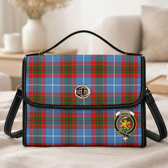 Newton Tartan Crest Satchel Bag