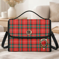 Stewart (Stuart) of Bute Tartan Crest Satchel Bag