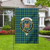 Baillie Ancient Tartan Crest Garden Flag