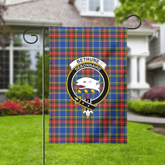 Bethune Modern Tartan Crest Garden Flag