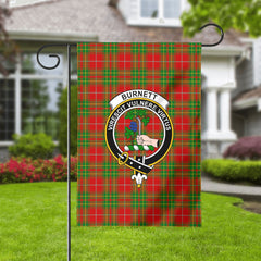 Burnett Ancient Tartan Crest Garden Flag