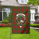 Burnett Tartan Crest Garden Flag
