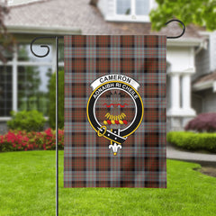 Cameron of Erracht Weathered Tartan Crest Garden Flag