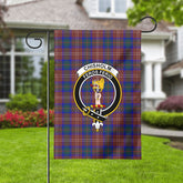 Chisholm Hunting Modern Tartan Crest Garden Flag