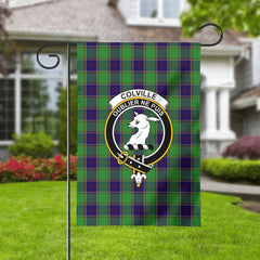 Colville Tartan Crest Garden Flag