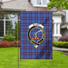 Elliot Modern Tartan Crest Garden Flag