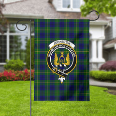 Johnston Modern Tartan Crest Garden Flag