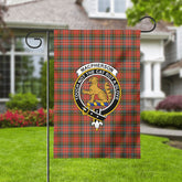 MacPherson Weathered Tartan Crest Garden Flag