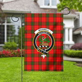 Maxwell Modern Tartan Crest Garden Flag