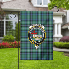 McDonald of the Isles Hunting Ancient Tartan Crest Garden Flag