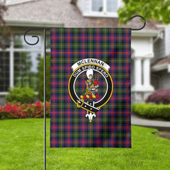 McLennan Modern Tartan Crest Garden Flag