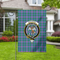Ralston Tartan Crest Garden Flag