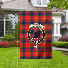 Tweedie Tartan Crest Garden Flag