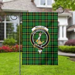 Wallace Hunting Modern Tartan Crest Garden Flag