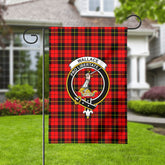 Wallace Hunting Red Tartan Crest Garden Flag