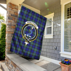 Arbuthnot Modern Tartan Crest Garden Flag