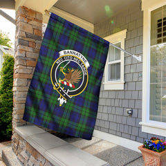 Bannatyne Tartan Crest Garden Flag