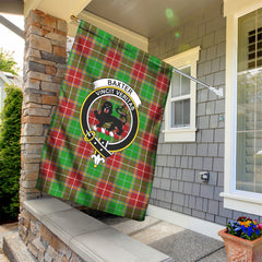 Baxter Modern Tartan Crest Garden Flag
