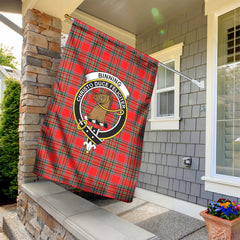 Binning (of Wallifoord) Tartan Crest Garden Flag