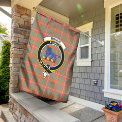 Bruce Ancient Tartan Crest Garden Flag