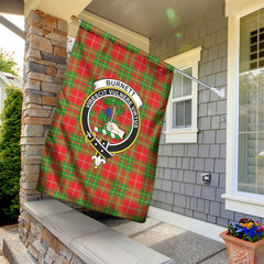 Burnett Ancient Tartan Crest Garden Flag
