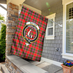 Butter Tartan Crest Garden Flag