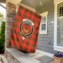 Cameron Modern Tartan Crest Garden Flag