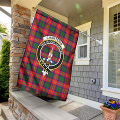 Charteris (Earl of Wemyss) Tartan Crest Garden Flag