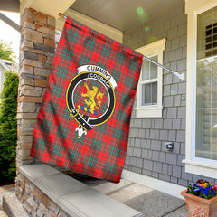 Cumming Modern Tartan Crest Garden Flag