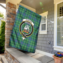 Duncan Ancient Tartan Crest Garden Flag