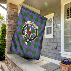 Elphinstone Tartan Crest Garden Flag