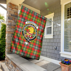 Forrester Tartan Crest Garden Flag