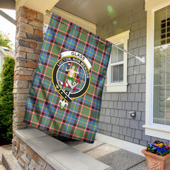 Glass Tartan Crest Garden Flag